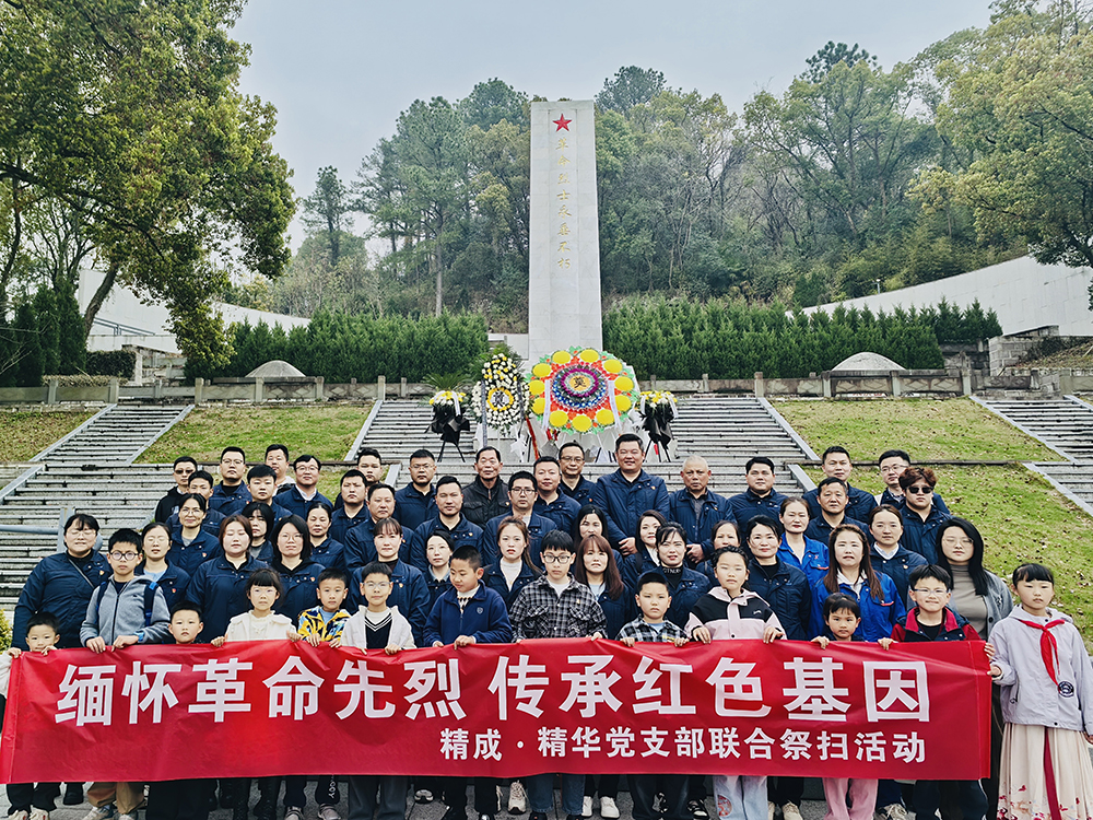 缅怀革命先烈 传承红色精神  精华股份党支部联合精成车业党支部开展清明主题党日活动(图6)